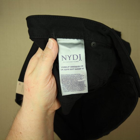 NYDJ Ami Skinny Jeans Women's Size 28W Black Denim Lift Tuck Technology NWT - Picture 8 of 10